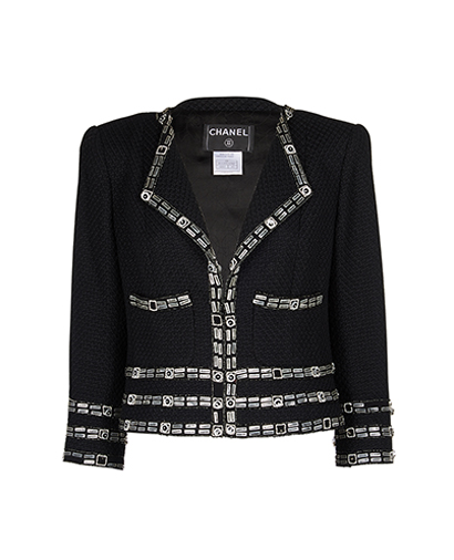 Chanel Cropped Embellished Jacket, front view