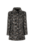 Chanel Tweed Jacket, £1,900, Clothing, Black/Blue/White, Cotton/Viscose, Front view