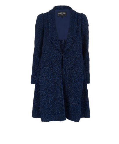 Chanel Tweed Long Coat, front view
