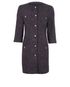 Chanel 14A Metallic Long Line Jacket, &pound;2,300, Clothing, Purple/Silver, Polyester Mix, Front view