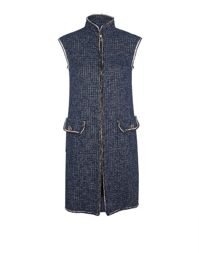 Chanel Tweed Long Vest, front view