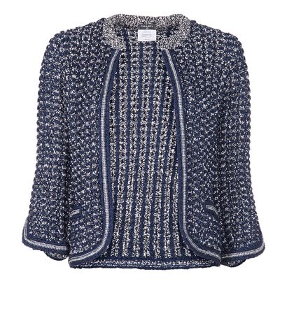 Chanel Knit Open Cardigan, front view