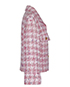 Chanel Pink Boucle Checked Jacket, side view