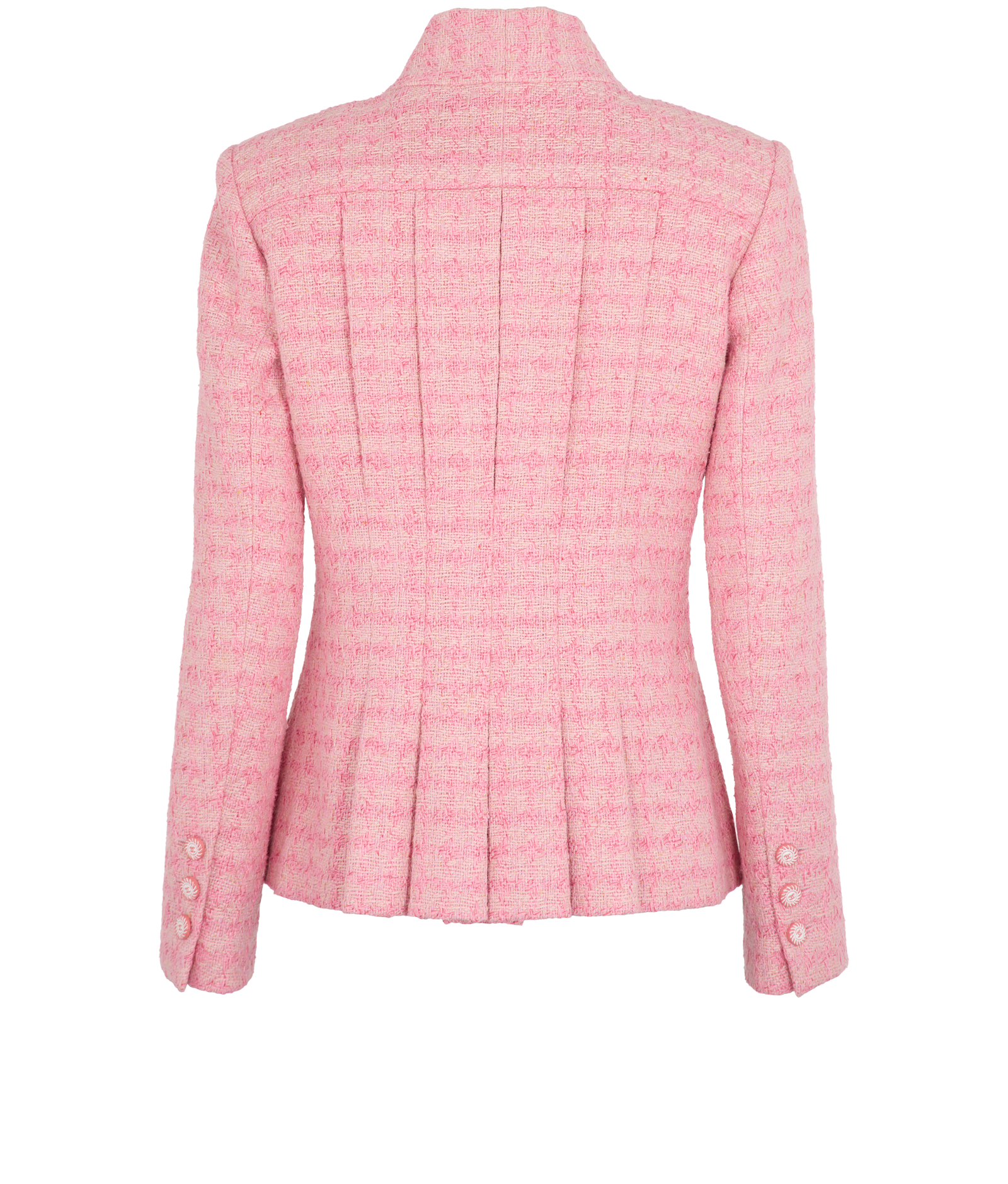 Chanel Button Up Jacket, &pound;1,800, Clothing, Pink, Silk, Back view
