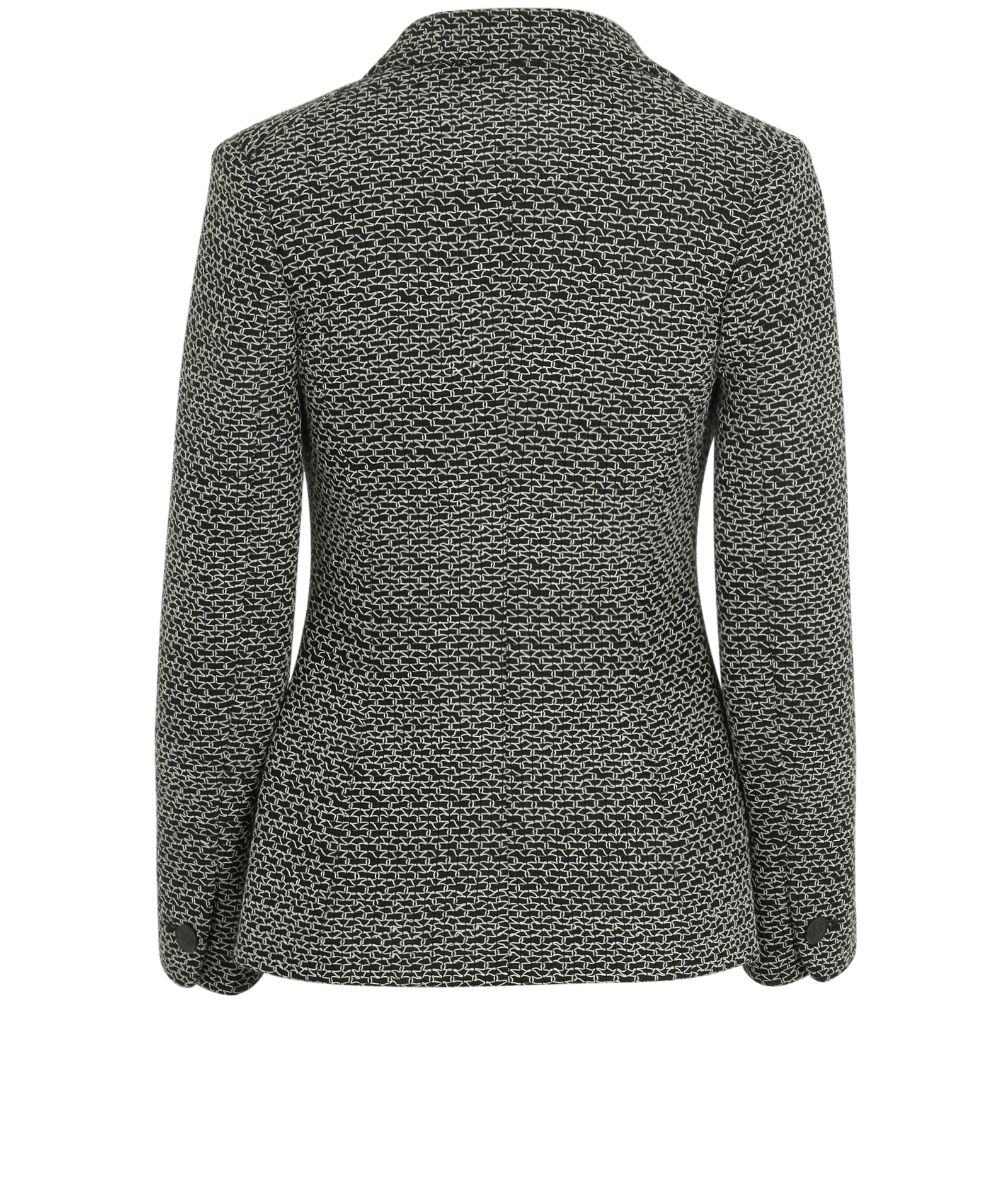 Chanel 98P Tweed Blazer, &pound;795, Clothing, Black/White, Wool, Back view