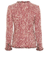 Chanel 2014 Tweed Jacket, &pound;1,500, Clothing, Red/White, Nylon/Wool, Back view