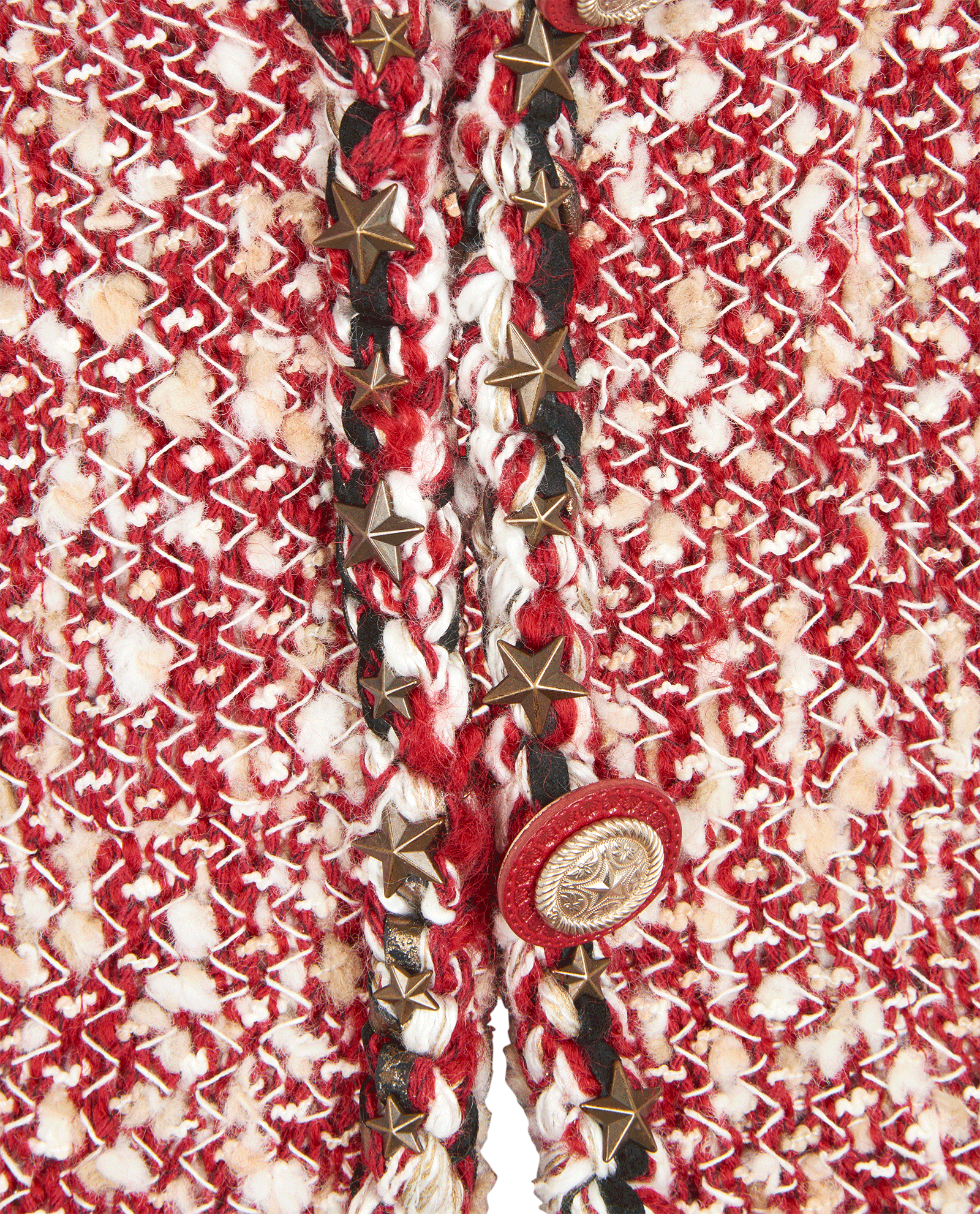 Chanel 2014 Tweed Jacket, &pound;1,500, Clothing, Red/White, Nylon/Wool, Other view