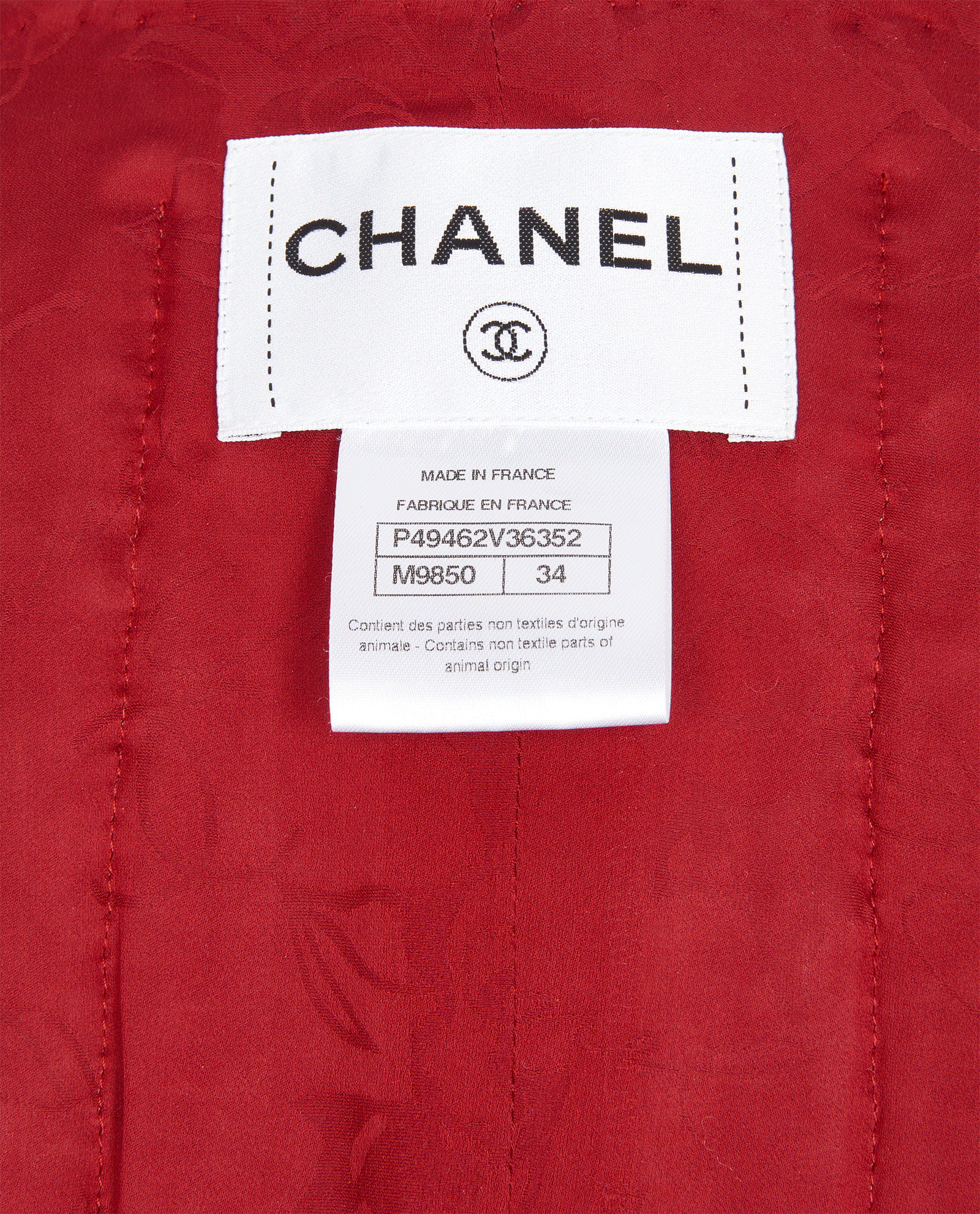 Chanel 2014 Tweed Jacket, &pound;1,500, Clothing, Red/White, Nylon/Wool, Other view
