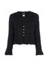 Chanel Fringed Tweed Jacket, front view