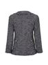 Chanel Interwoven Buttons Tweed Jacket, back view