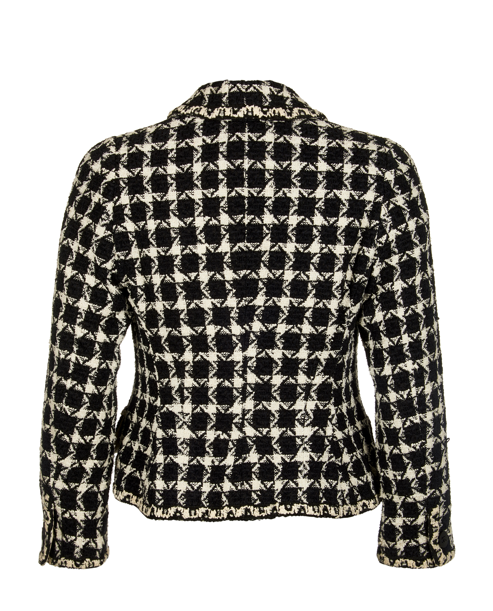 Chanel Houndstooth Boucle Jacket