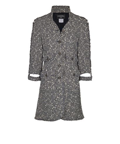 Chanel Vintage Boucle Long Jacket, front view
