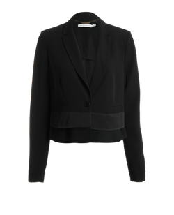 See By Chloé Cropped Jacket, Viscose, Black, UK12, 2*