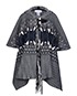 Chloe Oversized Hooded Poncho, front view