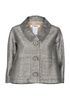 Chloe Metallic Cropped Jacket, front view