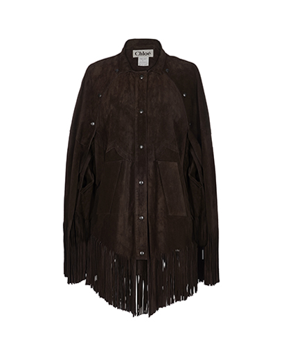 Chloe Fringed Cape, front view