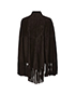 Chloe Fringed Cape, back view