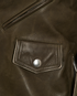 Celine Biker Jacket, &pound;595, Clothing, Green, Leather, Other view