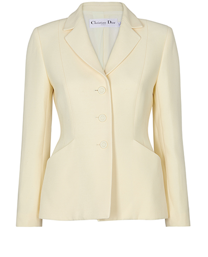 Dior 30 Montaigne Blazer, &pound;1,150, Clothing, Cream, Wool, Front view