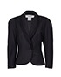 Christian Dior Cutout Blazer, &pound;145, Clothing, Black, Silk, Front view