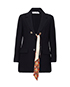 Christian Dior Scarf Tie Blazer, &pound;485, Clothing, Blue, Wool, Front view