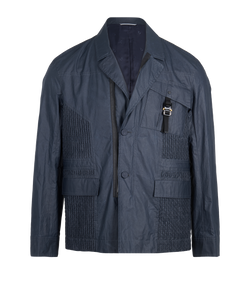 Christian Dior CD Buckle Jacket, Mens, Cotton, Navy, Sz M, 3*