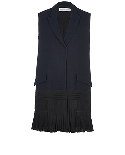 Christian Dior Pleated Hem Vest, front view