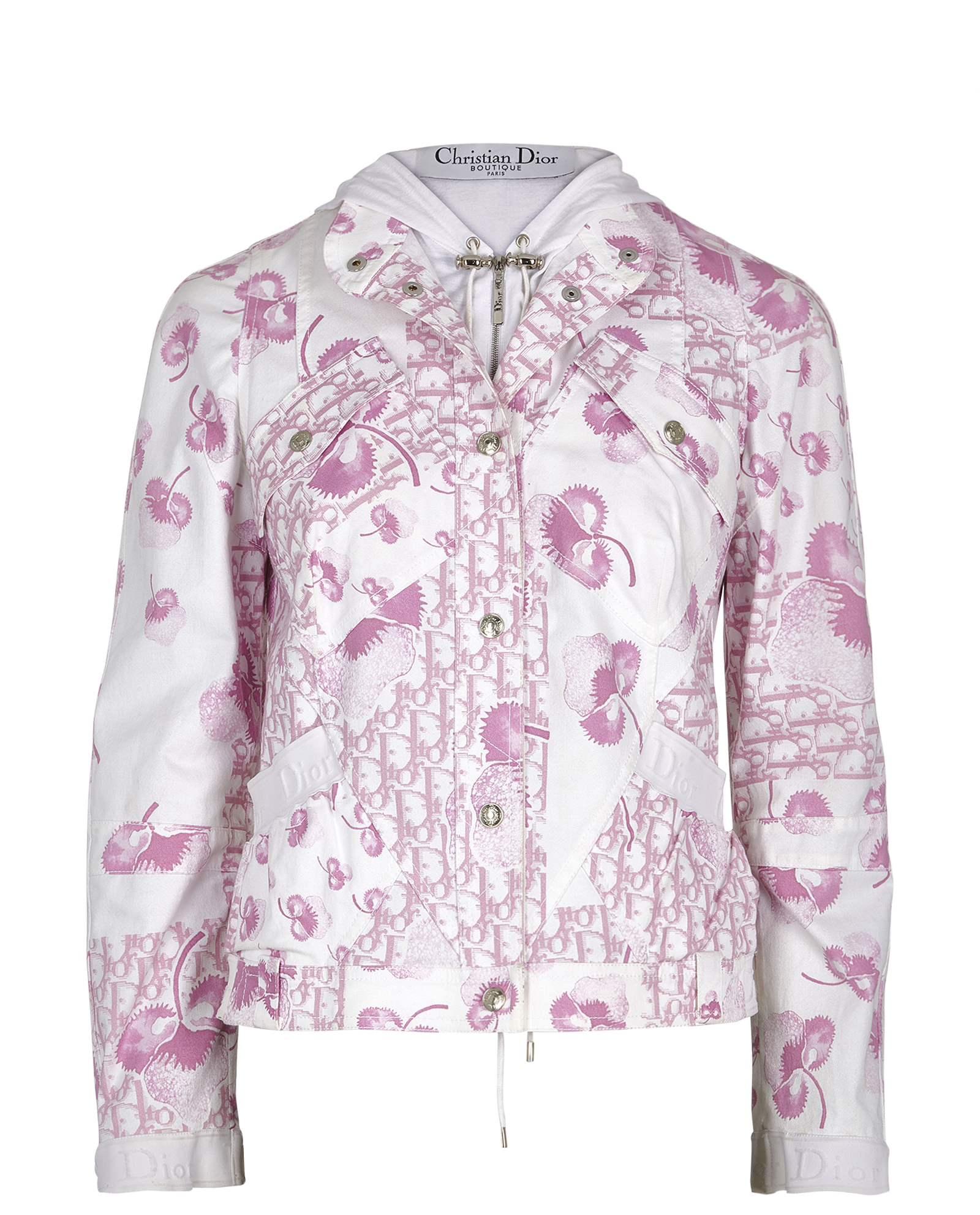Christian Dior ロゴプリント ジャケット Christian Dior Windbreaker Jacket Logo Monogram Print 2002