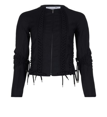 Christian Dior Vintage Lace Up Jacket, front view