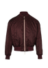 Christian Dior Oblique Reversible Bomber, &pound;1,400, Clothing, Burgundy, Polyester (Polymer), Front view