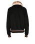 Christian Dior Trimmed Bomber Jacket, &pound;650, Clothing, Black, Lambskin Leather/Wool, Back view