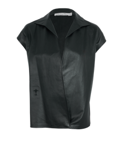 Christian Dior Vest, Leather, Black, UK8, 2*