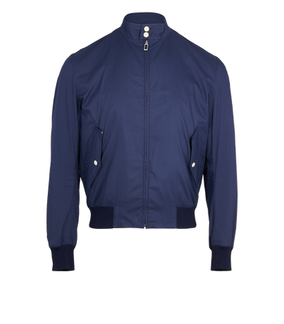 Christian Dior Harrington Jacket, &pound;295, Clothing, Blue, Cotton, Front view