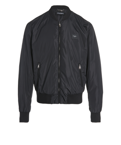 Dolce & Gabbana Bomber Jacket, &pound;320, Clothing, Black, Polyester Mix, Front view