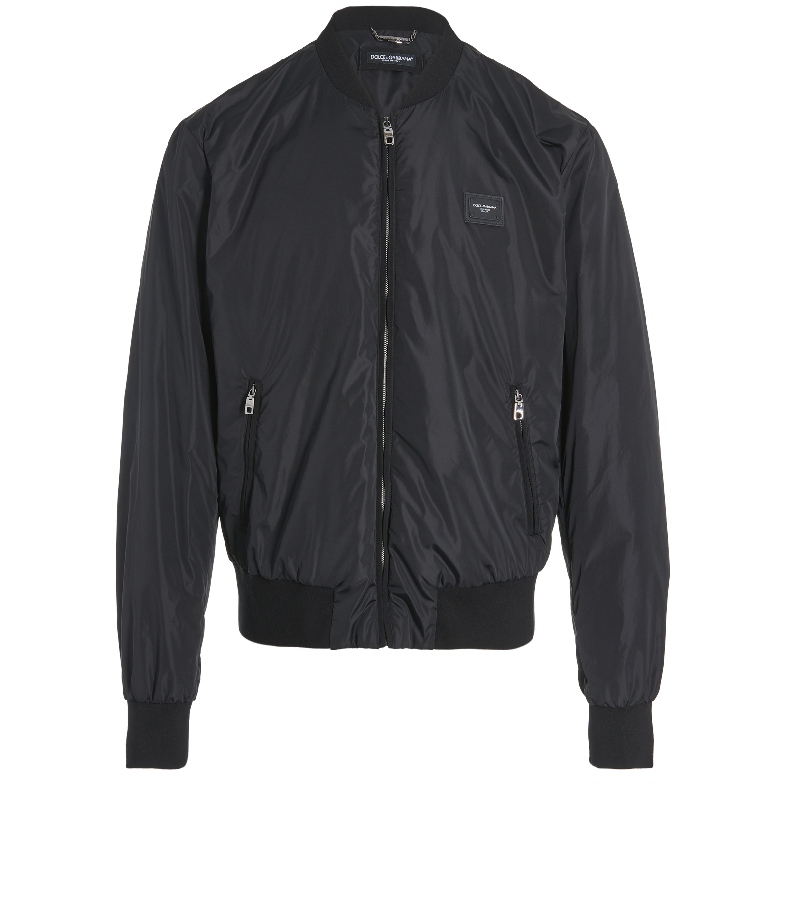 DOLCE&GABBANA ジャケット ブラック 48 DOLCE & GABBANA Jacket Black Leather Zipper Coat Men IT48/US38/M