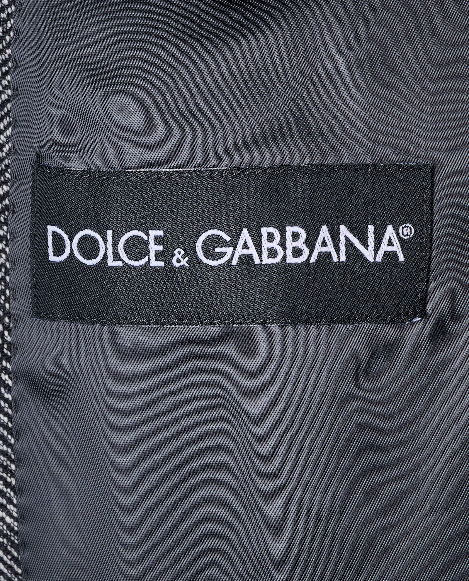 Dolce & Gabbana Herringbone Blazer, &pound;220, Clothing, Grey, Wool, Other view