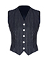 Dolce & Gabbana Denim Pinstripe Waistcoat, front view