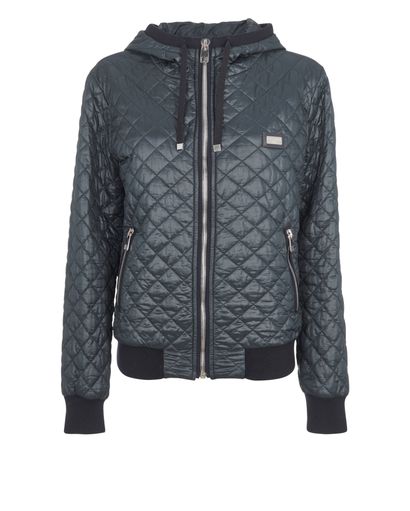 Dolce & Gabbana Quilted Hooded Jacket, front view