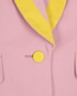 Dolce & Gabbana Cropped Blazer Jacket, &pound;150, Clothing, Pink/Yellow, Cotton, Other view