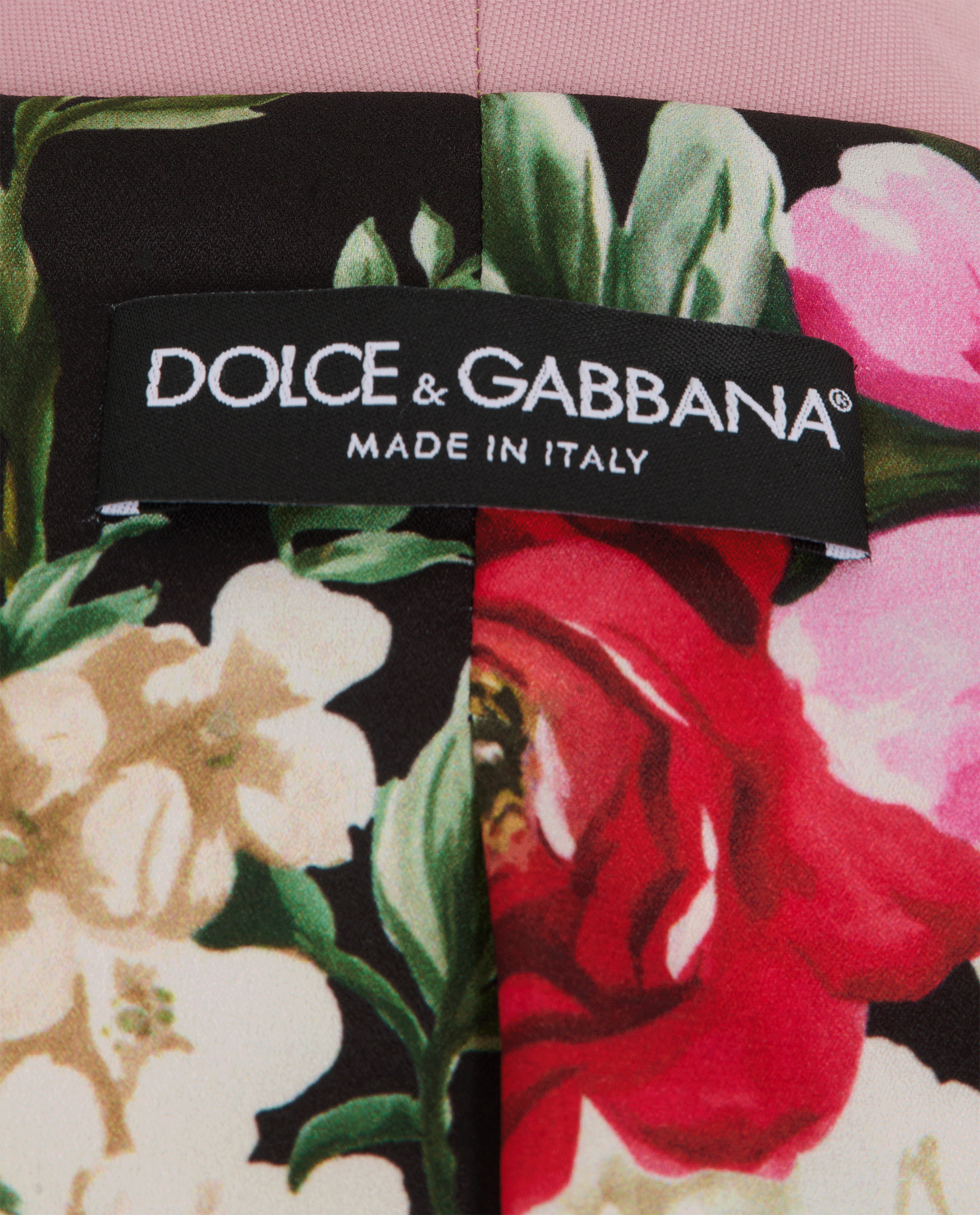 Dolce & Gabbana Cropped Blazer Jacket, &pound;150, Clothing, Pink/Yellow, Cotton, Other view