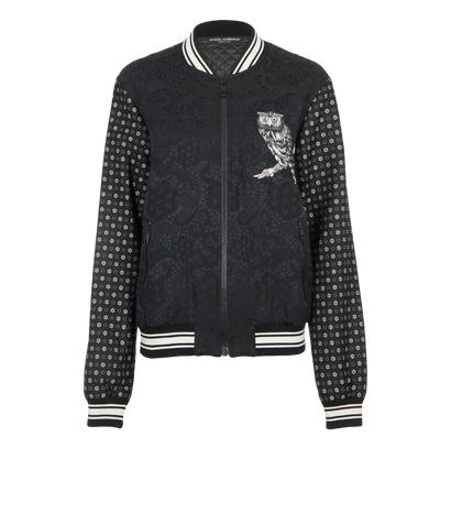 Dolce & Gabbana Owl Bomber Jacket, front view