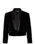 Dolce & Gabbana Velvet Tuxedo Cropped Jacket, front view