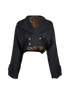 Dolce & Gabbana Cropped Double Breasted Bomber Jacket, front view