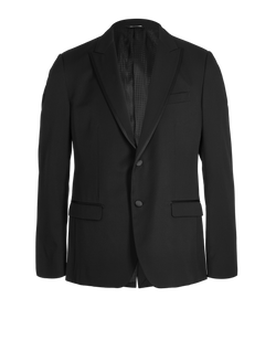 Dolce & Gabbana Satin Trim Jacket, Mens, Wool, Black, Sz XL, 3*