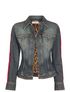 Dolce & Gabbana Arm Strips Denim Jacket, front view