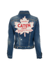 DSQUARED Patchwork Denim Jacket, &pound;210, Clothing, Blue, Cotton/Denim, Back view