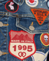 DSQUARED Patchwork Denim Jacket, &pound;210, Clothing, Blue, Cotton/Denim, Other view