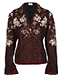 Erdem Embroidered Tweed Jacket, front view