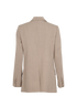 Fendi Logo Embroidered Single-Vent Blazer, &pound;250, Clothing, Beige, Wool, Back view