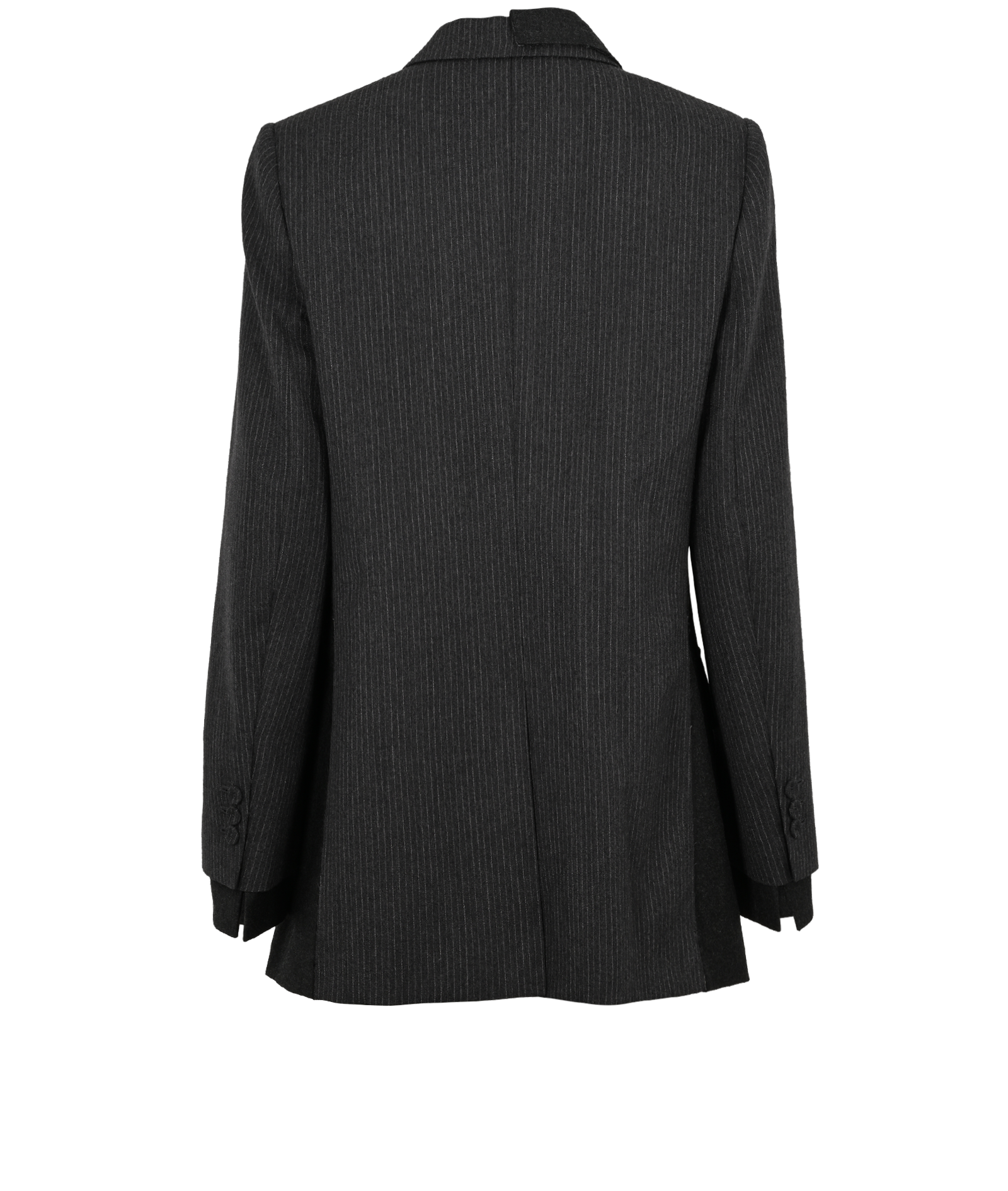 Fendi Flannel Pinstripe Blazer, &pound;395, Clothing, Grey, Wool, Back view